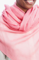Sensation 100% Cashmere Woven Voile Scarf - Rose Pink